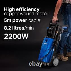 Nettoyeur haute pression électrique 165 bars 2393 psi à jet puissant 2200 W