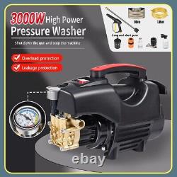 Nettoyeur haute pression électrique 3000W 140BAR - Nettoyeur à jet d'eau puissant pour patio et voiture