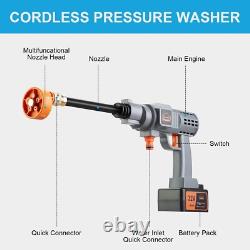 Nettoyeur haute pression léger alimenté par batterie de 700 PSI idéal pour le nettoyage extérieur