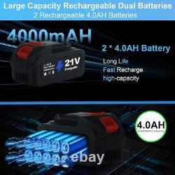 Nettoyeur haute pression sans fil 1450PSI avec 2 batteries et buse 6-en-1