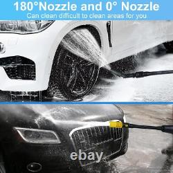 Nettoyeur haute pression sans fil 1450PSI avec 2 batteries et buse 6-en-1