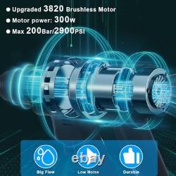 Nettoyeur haute pression sans fil 200Bar/2900PSI Nettoyeurs à jet Nettoyeur haute pression