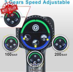 Nettoyeur haute pression sans fil 200Bar 2900Psi avec 2 batteries pour le nettoyage de voiture et de jardin