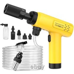 Nettoyeur haute pression sans fil 625 PSI, batterie 6000 mAh, jaune + noir