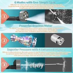 Nettoyeur haute pression sans fil 6-en-1, laveur portable pour le nettoyage de la maison et du jardin