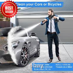 Nettoyeur haute pression sans fil 725 PSI moteur sans balai avec écran LED buse 6-en-1