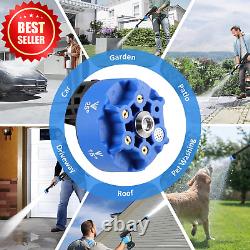 Nettoyeur haute pression sans fil 725 PSI moteur sans balai avec écran LED buse 6-en-1