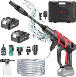 Nettoyeur haute pression sans fil Avhrit 1100PSI à moteur sans balai, nettoyeur portable avec buse 0-180°