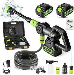 Nettoyeur haute pression sans fil CQWLKEJ, 652 PSI, portable sans balai vert noir