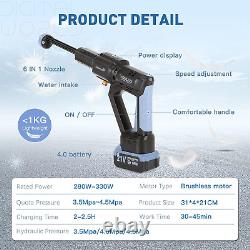 Nettoyeur haute pression sans fil CQWLKEJ, nettoyeur portable bushless de 652 PSI.
