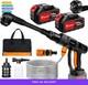 Nettoyeur Haute Pression Sans Fil Hsha 21 V 652 Psi, Buse 6 En 1, Aliment&eacute; Par Batterie, Nouveau