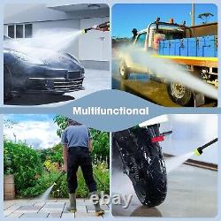 Nettoyeur haute pression sans fil avec batterie, 725PSI 2x15Ah, portable 6 en 1 manuel
