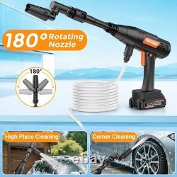 Nettoyeur haute pression sans fil, nettoyeur portable 6 en 1, batterie 4,0 Ah