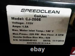 Speedclean Cj-200e 1/4 HP 0,5 Gpm 200 Psi 115v Machine À Laver Les Bobines Électriques