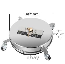 VEVOR Nettoyeur Haute Pression 18' Surface Cleaner 4000 PSI 1/4 QC Acier Inoxydable