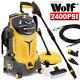 Wolf Electric Pressure Washer 2400psi Water Power Jet Sprayer Yellow High Power